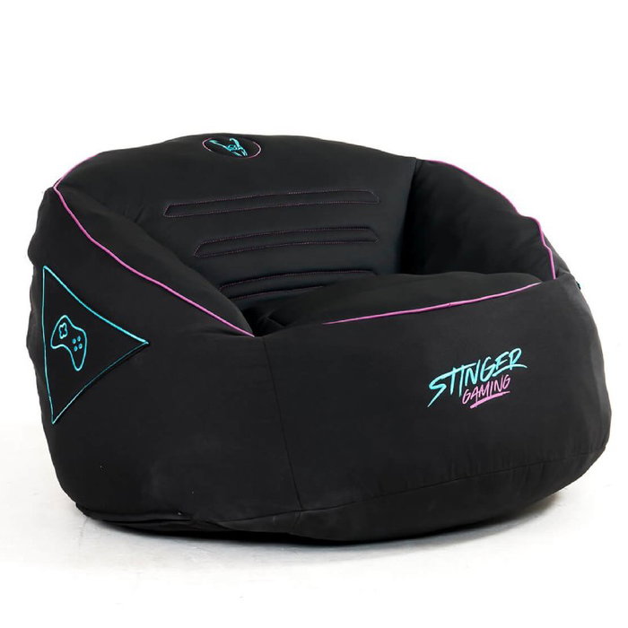 Stinger By Woxter Puff Stinger Gaming Azul y Negro con Relleno Stinger By Woxter Puff Stinger Gaming Azul y Negro con Relleno